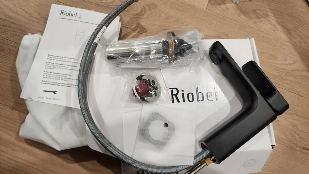 Riobel Matte Black Bathroom Faucet - New in Box