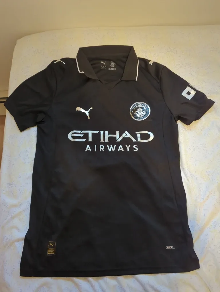 Puma Manchester City Black Jersey - Size S