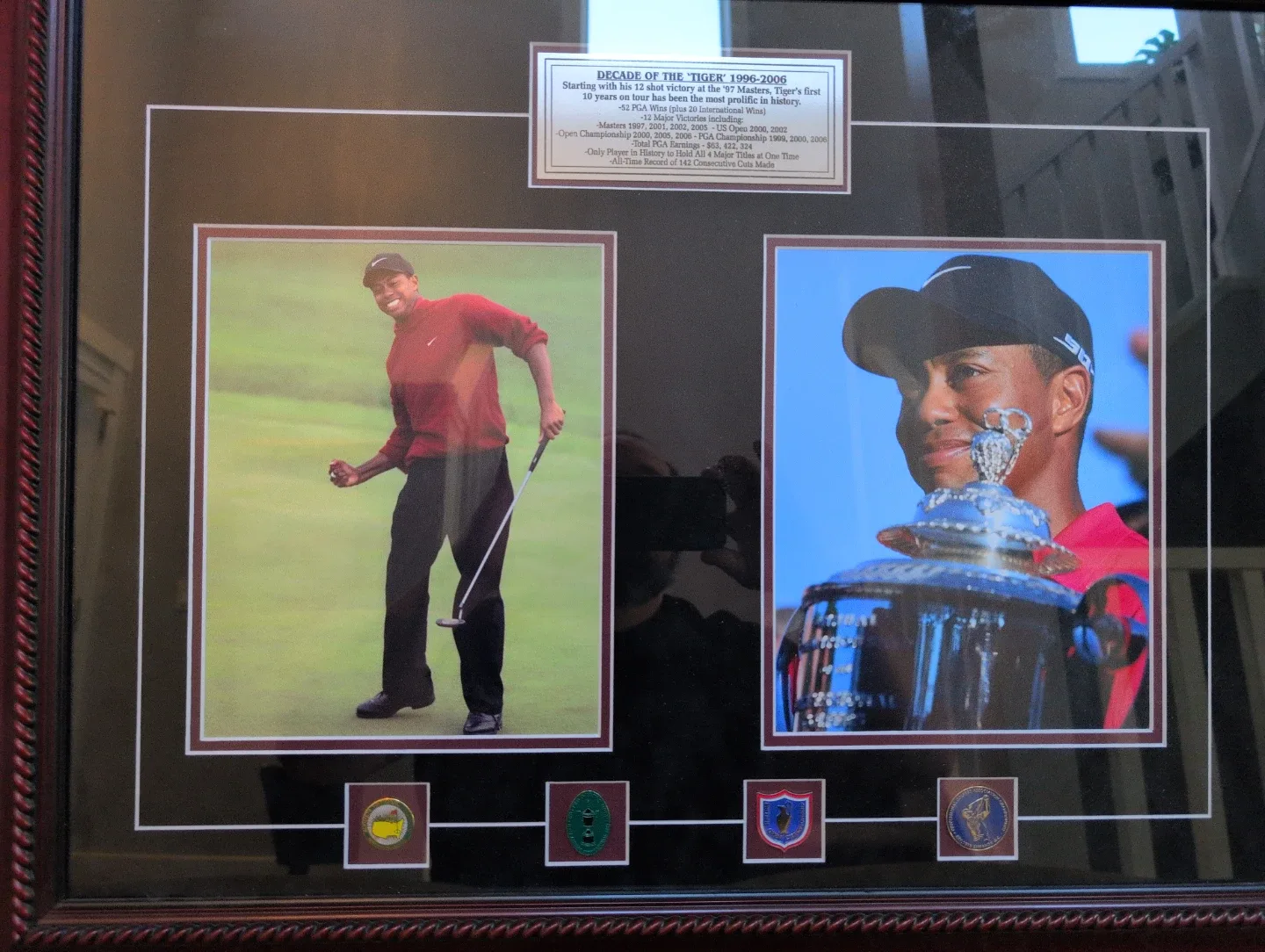 Tiger Woods Framed Decade of the Tiger Photo