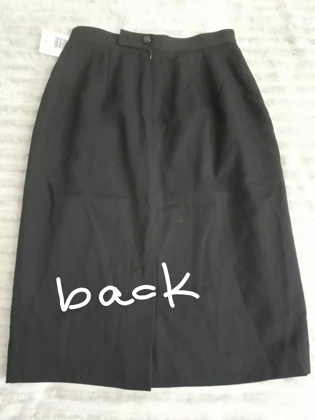 New Liz Claiborne Collection Black Wool Skirt image indicator(2)