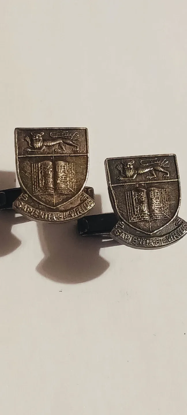 SAPIENTIA ET VIRTUS UNIVERSITY OF HONG KONG STERLING CUFFLINKS thumbnail