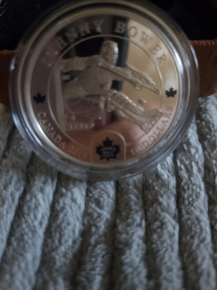 2015 $10 Fine Silver Coin - Johnny Bower - photo 3