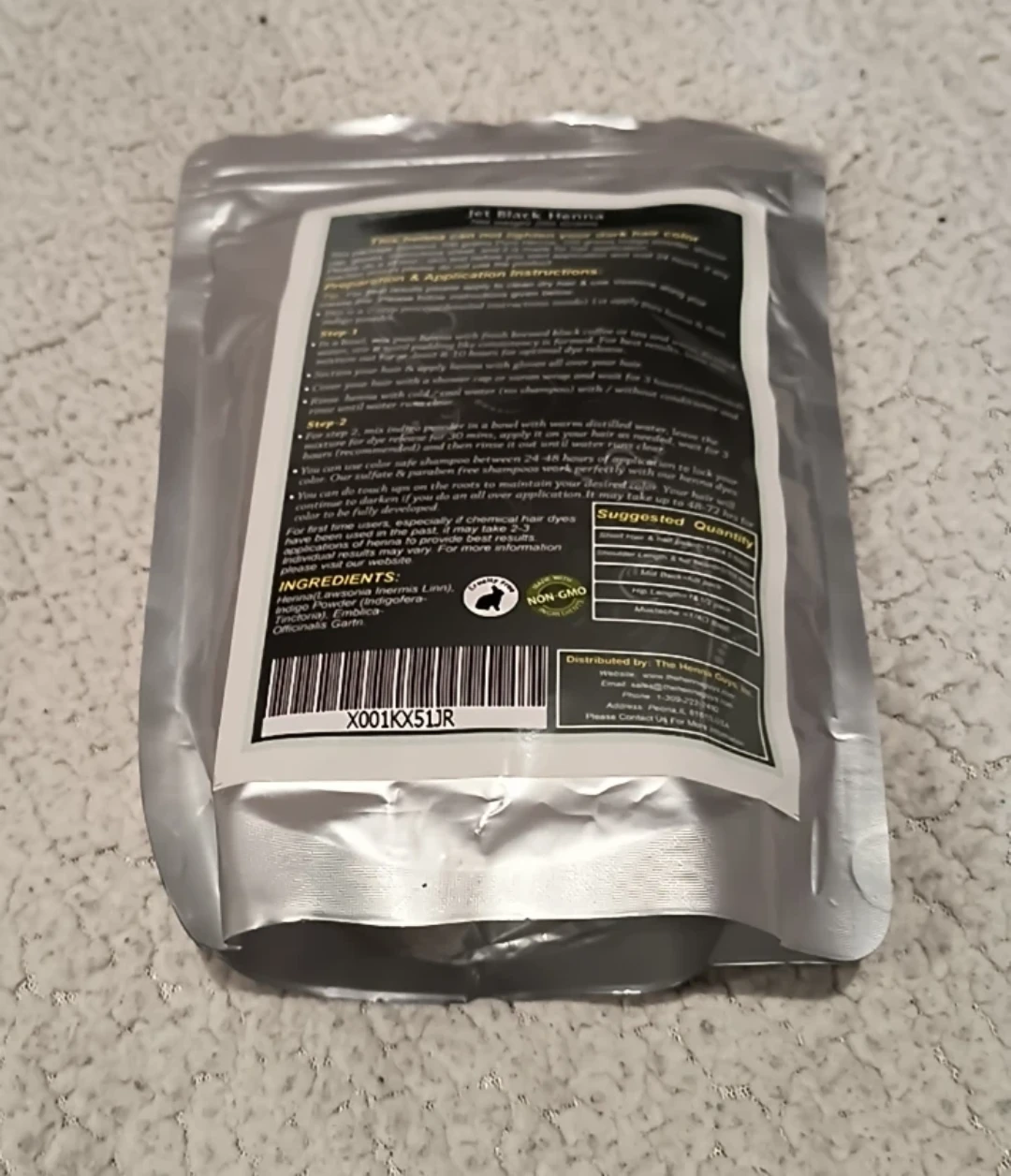 The Henna Guys Jet Black Hair & Beard Dye - Unisex - photo 2