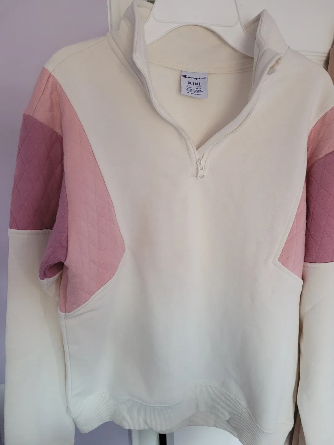 Champion XL Girls'quarter-zip sweatshirt