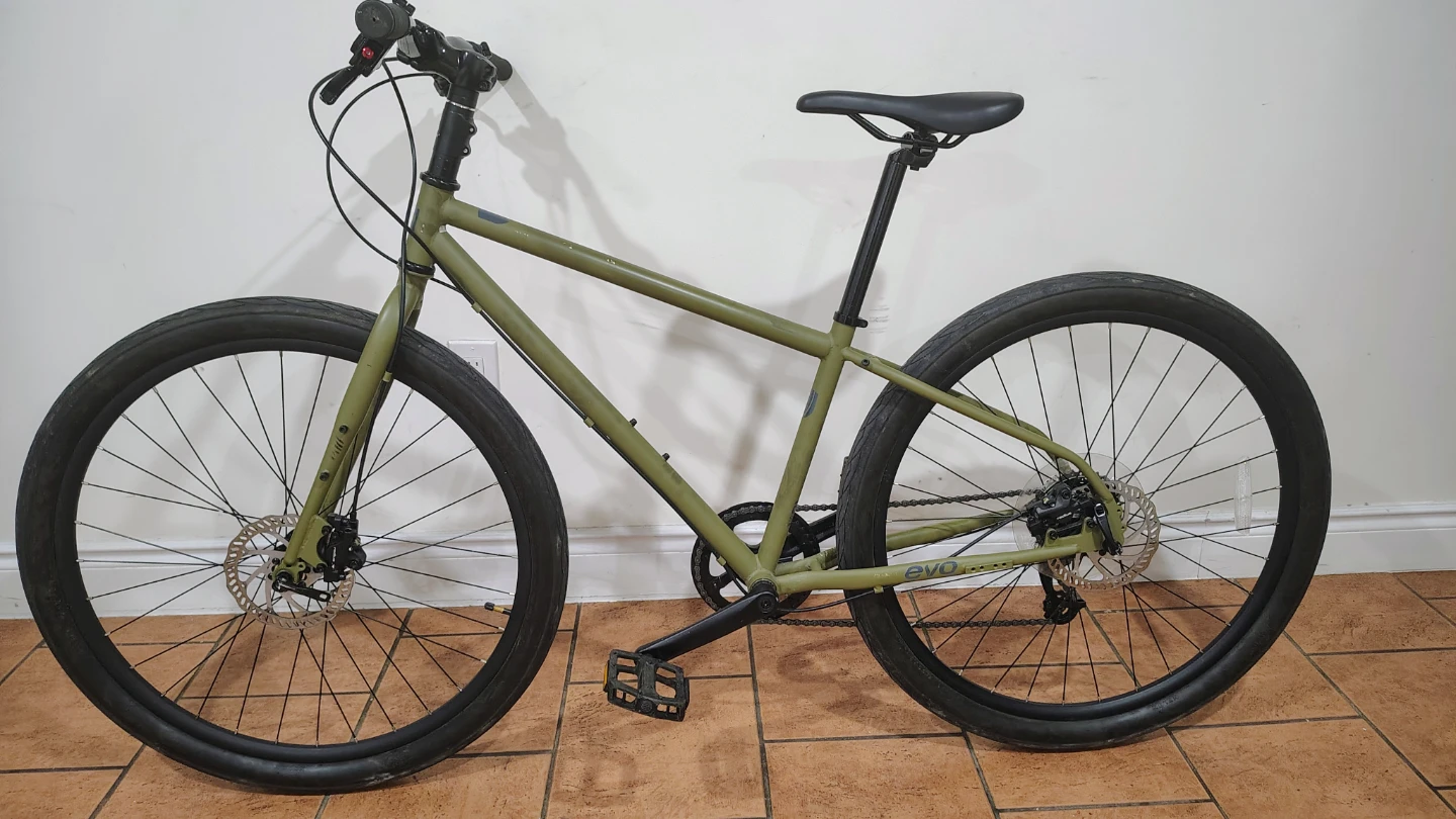 EVO TRNST commuter bike - Olive Green (Medium)