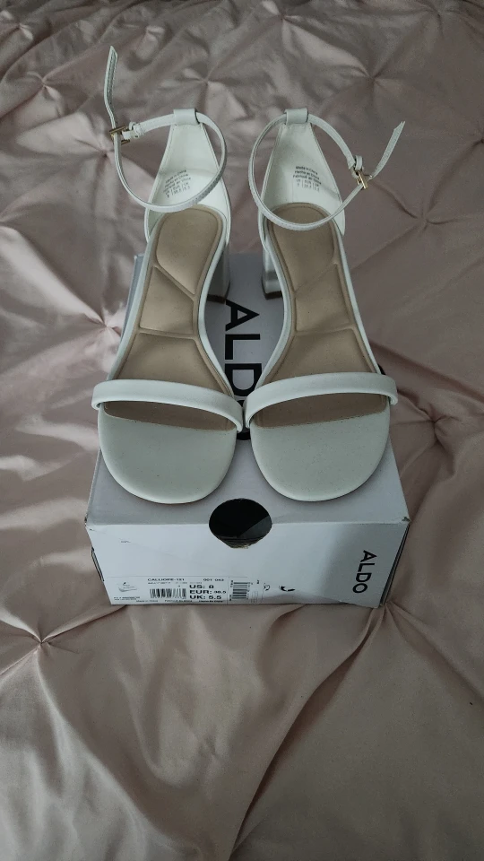 Aldo White Heels Size 8
