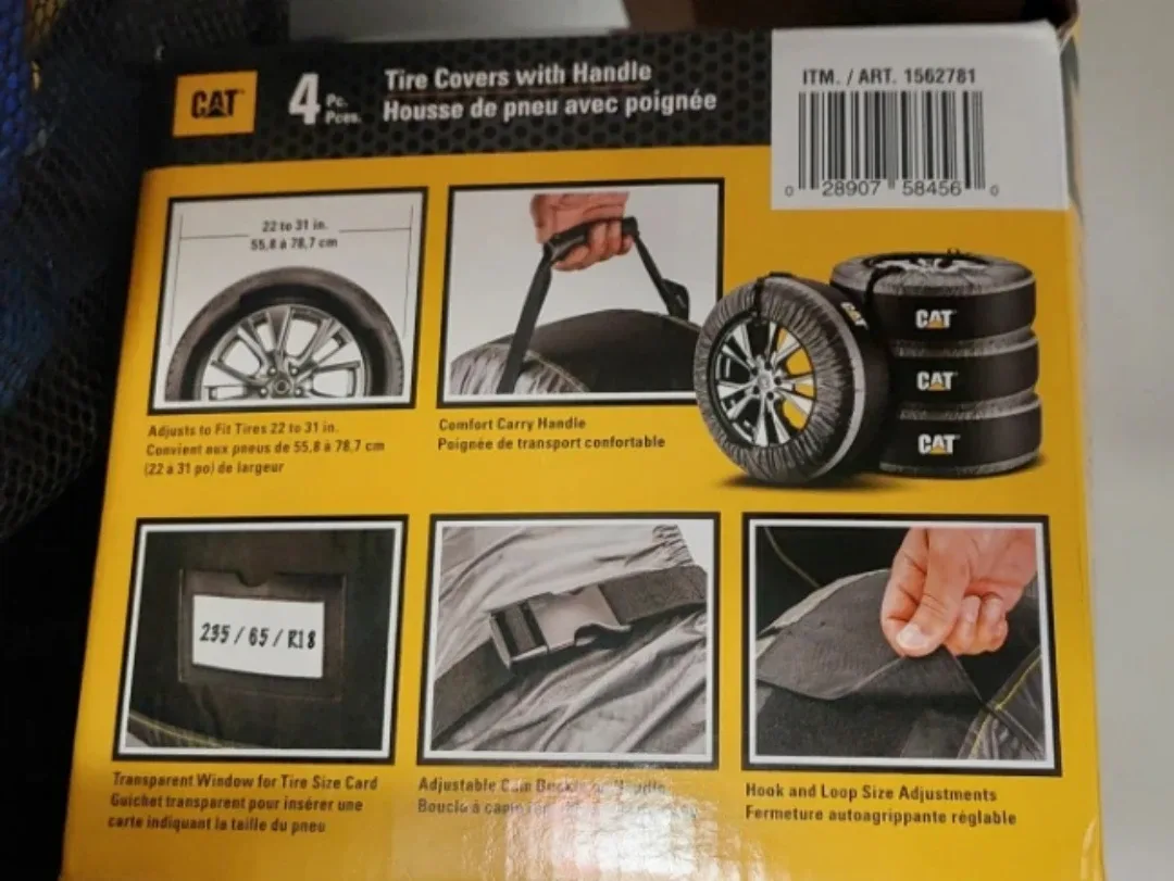 CAT Tire Covers with Handle (Fits 22-31 in) image indicator(2)
