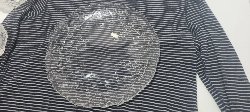 Clear Glass Decorative Plates