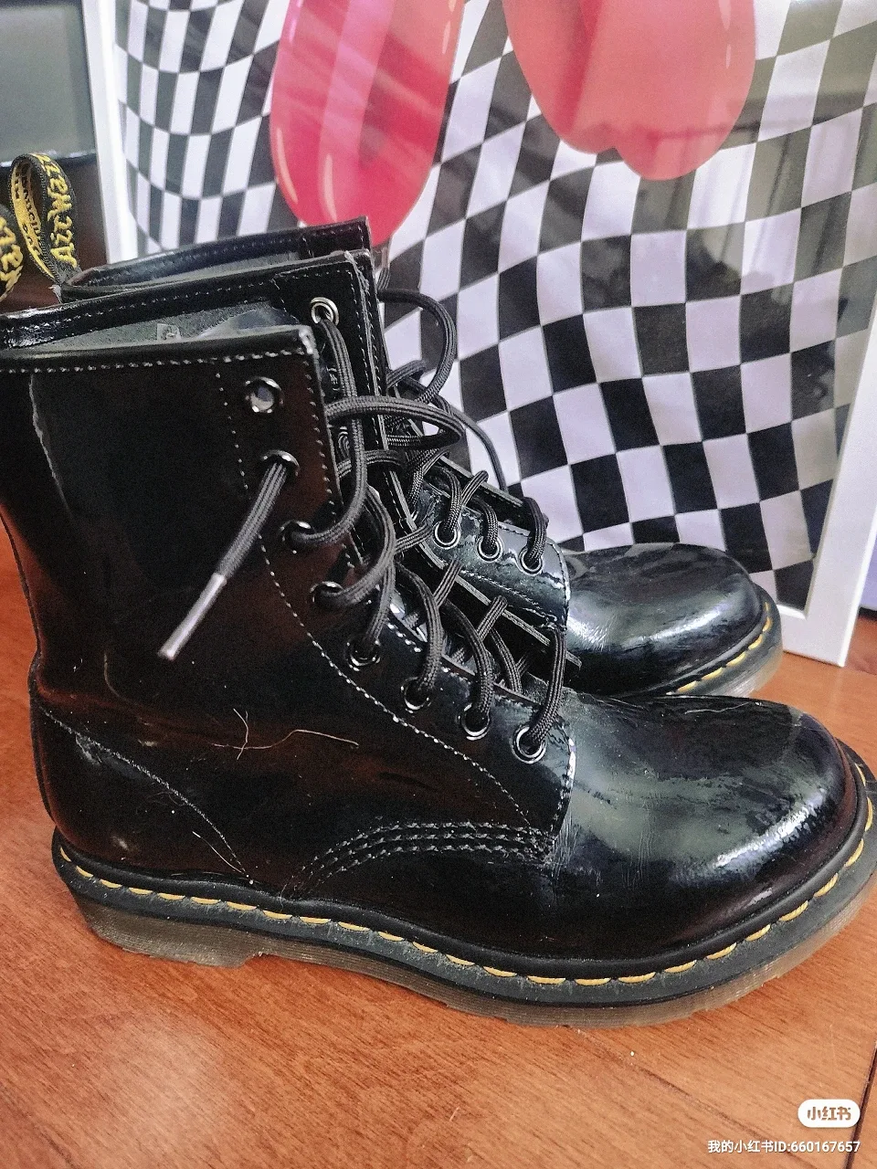 Dr. Martens Black Patent Leather Boots