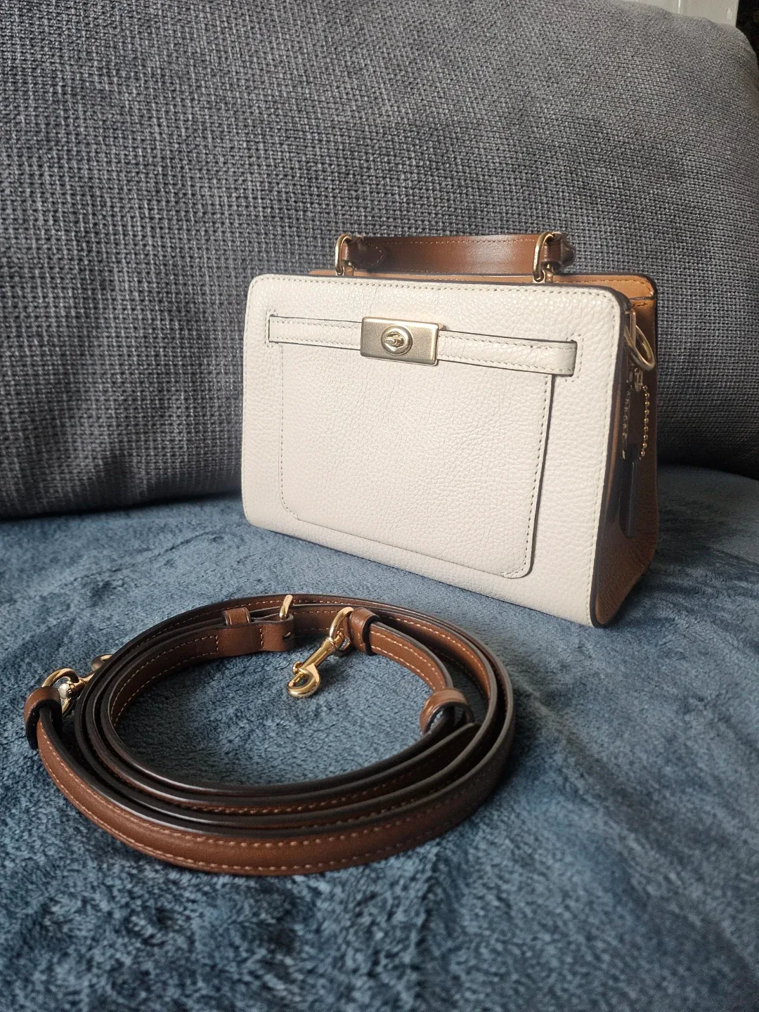 Coach Mini Lane Top Handle Purse Bag