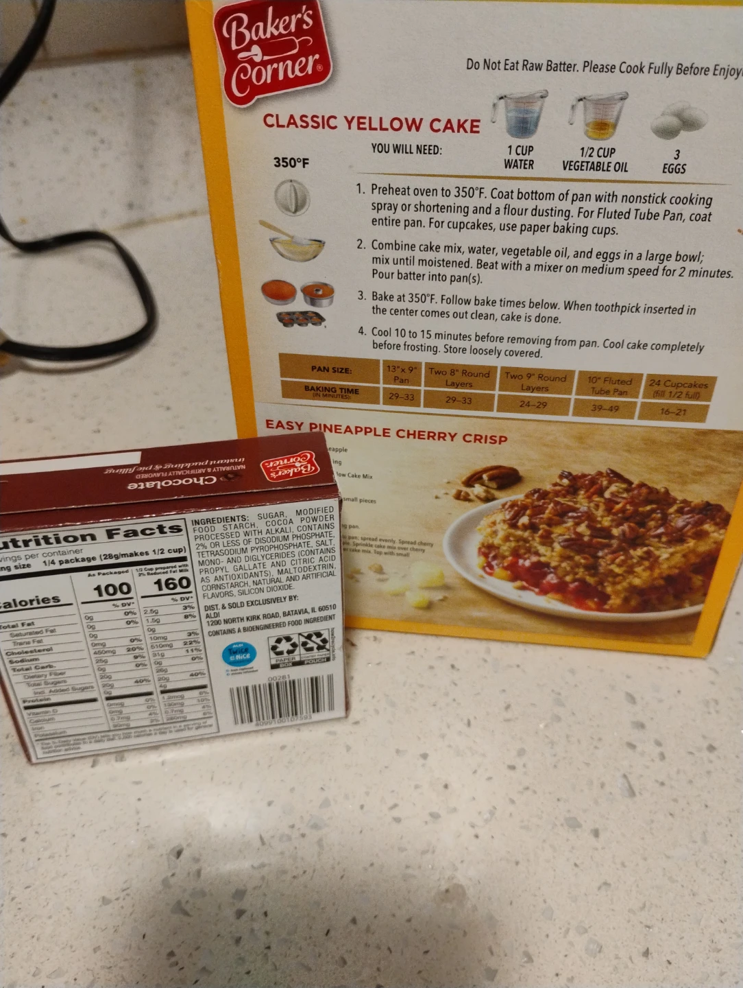 Free  Classic Yellow Cake Mix Baker's corner - photo 2