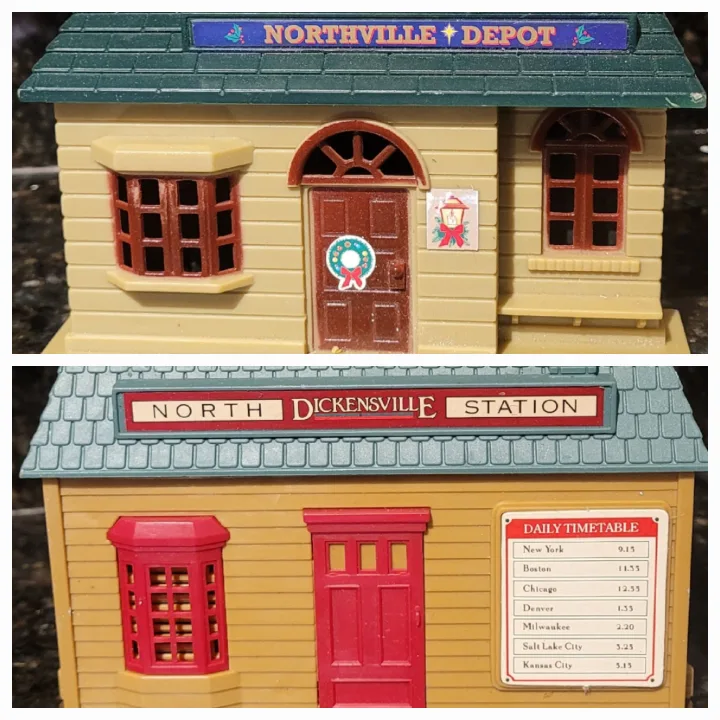 Ceramic Christmas Village Lot (11 items) image indicator(10)