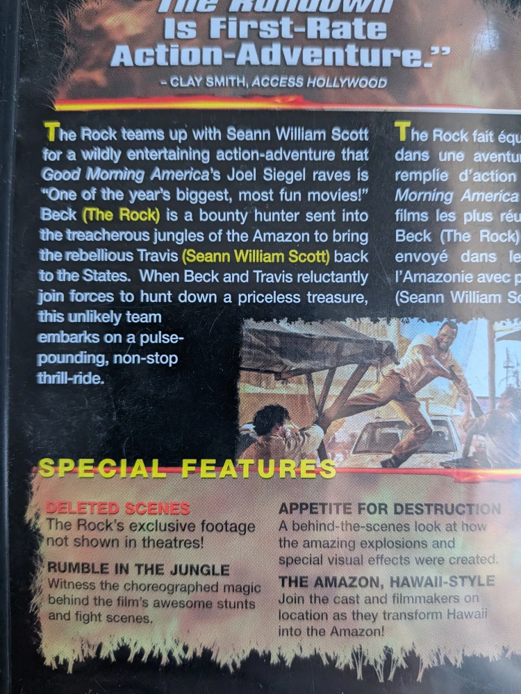 The Rundown DVD - Action Adventure the Rock🥰 - photo 3