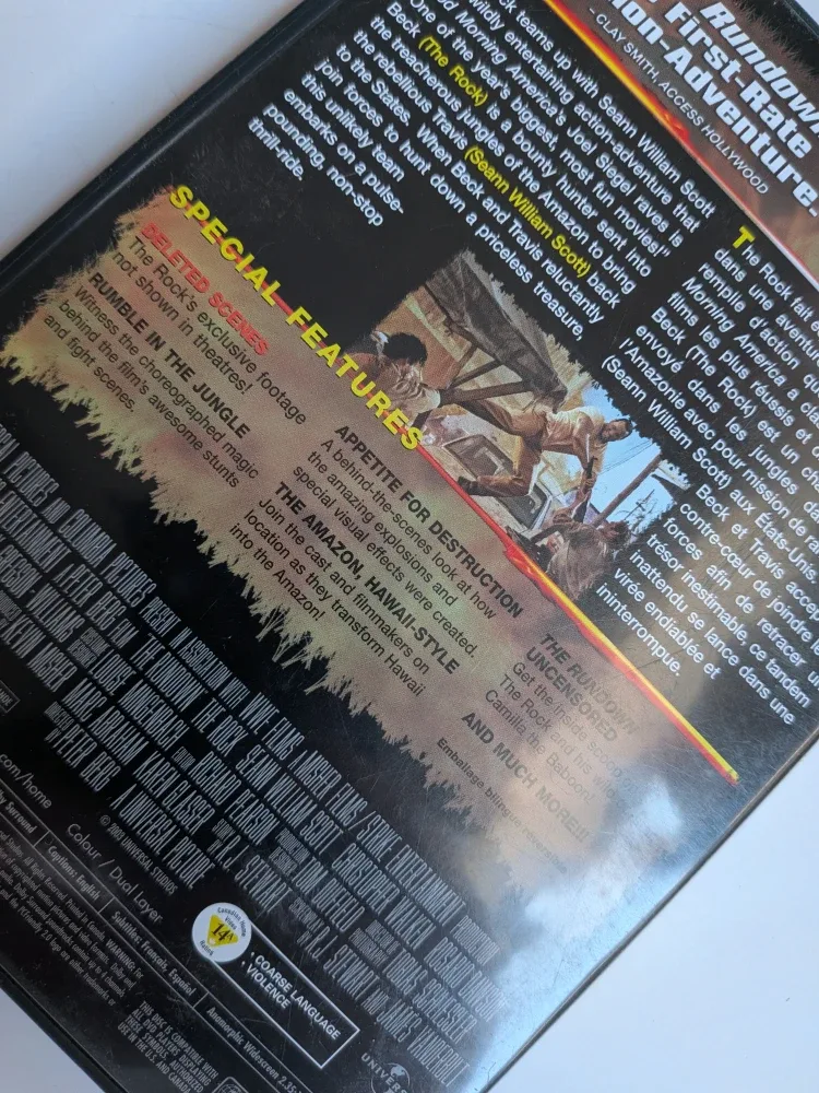 The Rundown DVD - Action Adventure the Rock🥰 image indicator(4)