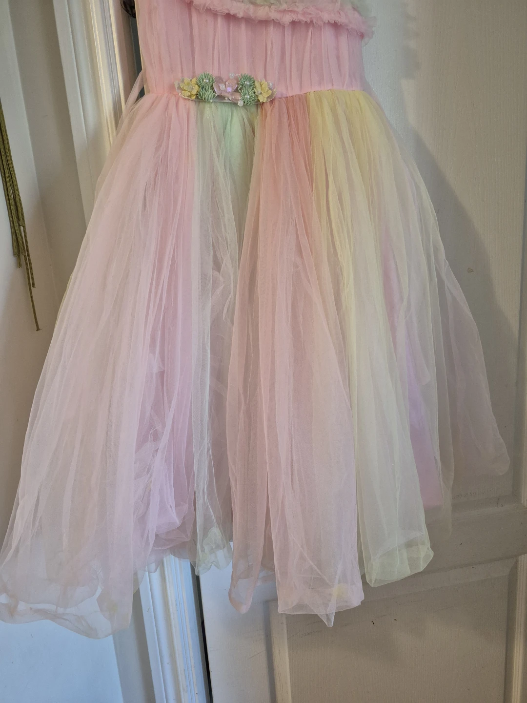 Rainbow Dress girls party wear - photo 4