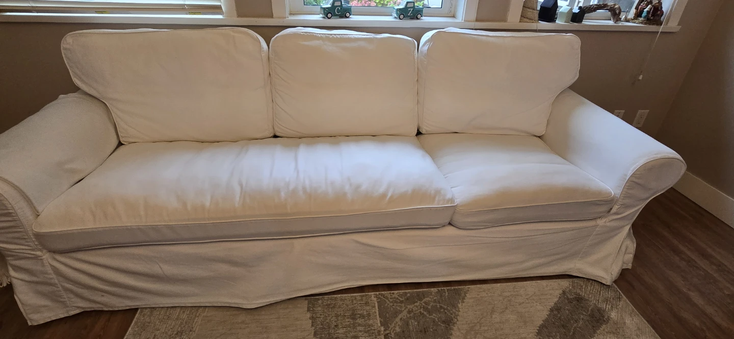 White Sofa and Armchair Set - photo 2