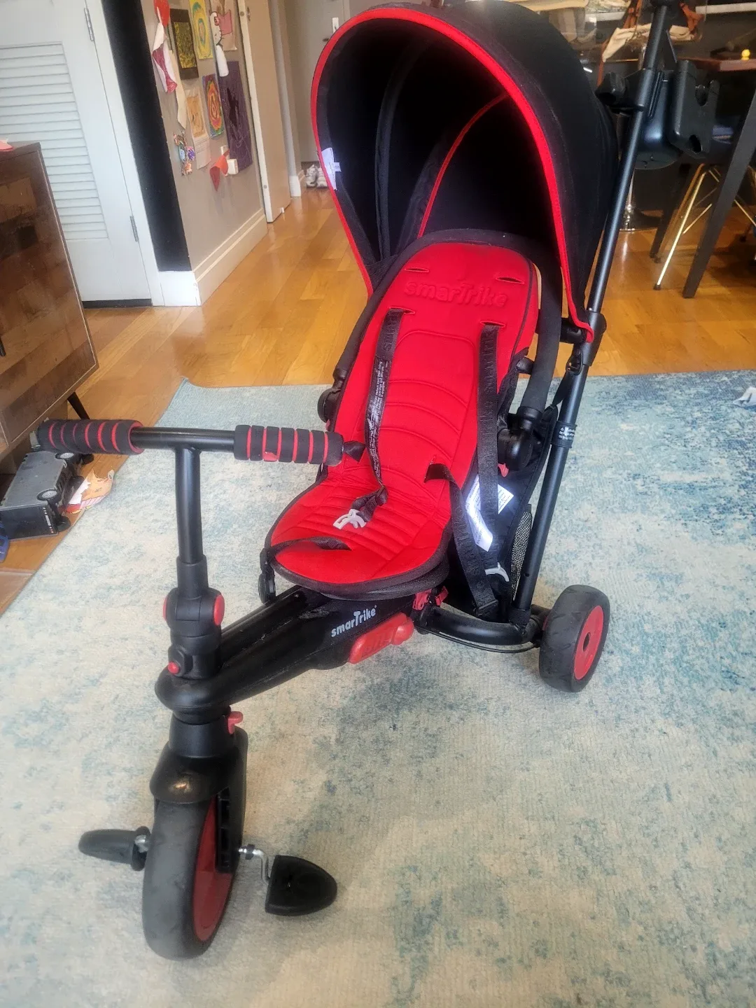 Smartrike STR3 Folding Baby Tricycle - Red