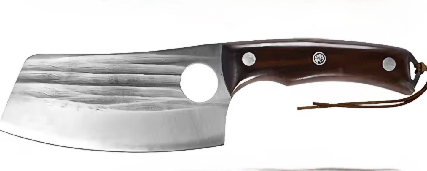 FULLHI Full Tang Butcher Chef Cleaver with Sheath New