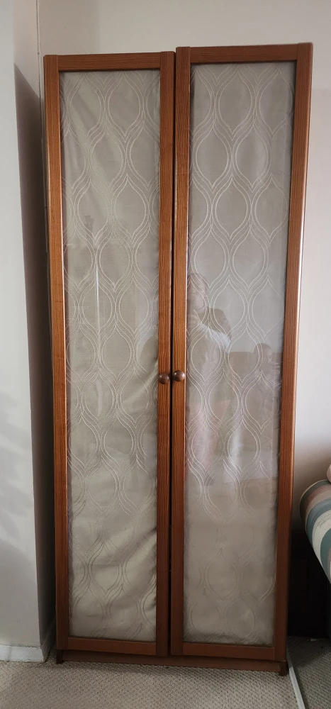 Wood Framed Bookcase Cabinet