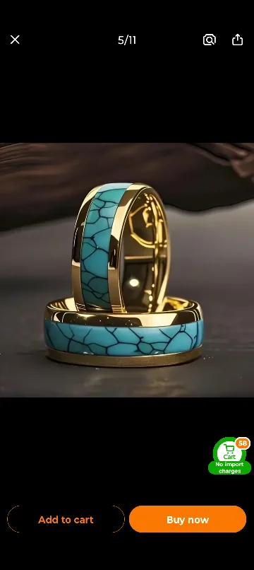 12pcs/set Fashion Rings Bohemian style image indicator(5)