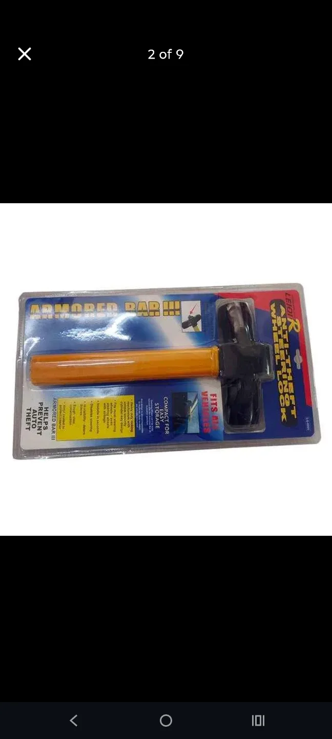 R Armored Bar Anti-Theft Steering Wheel Lock image indicator(5)