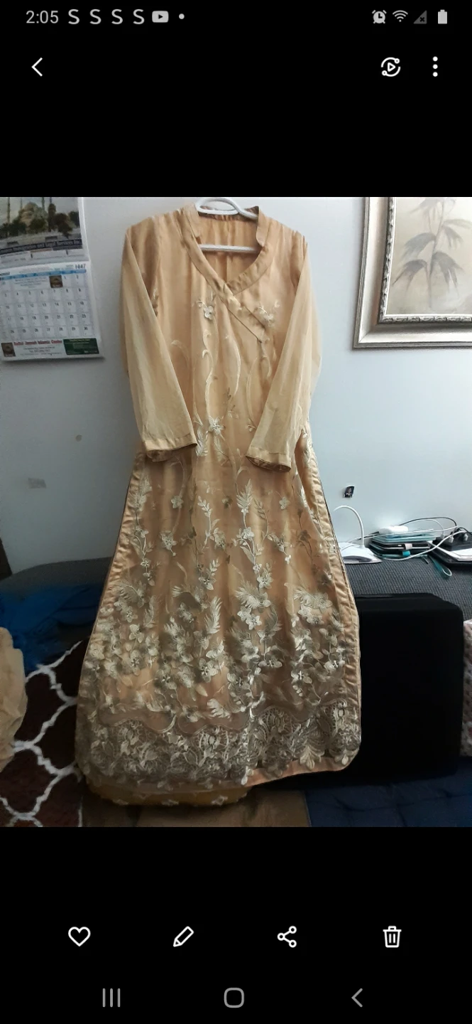 Floral Embroidered Dress L size - photo 5