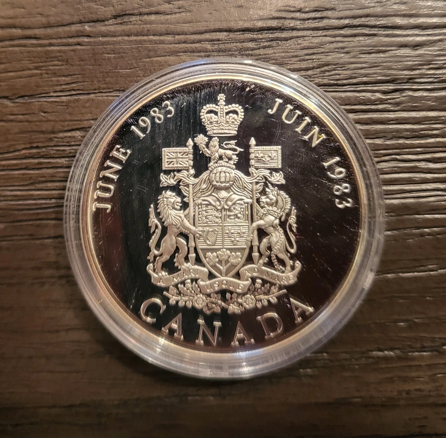 1983 Prince & Princess of Wales Commemorative Silver Coin - photo 3