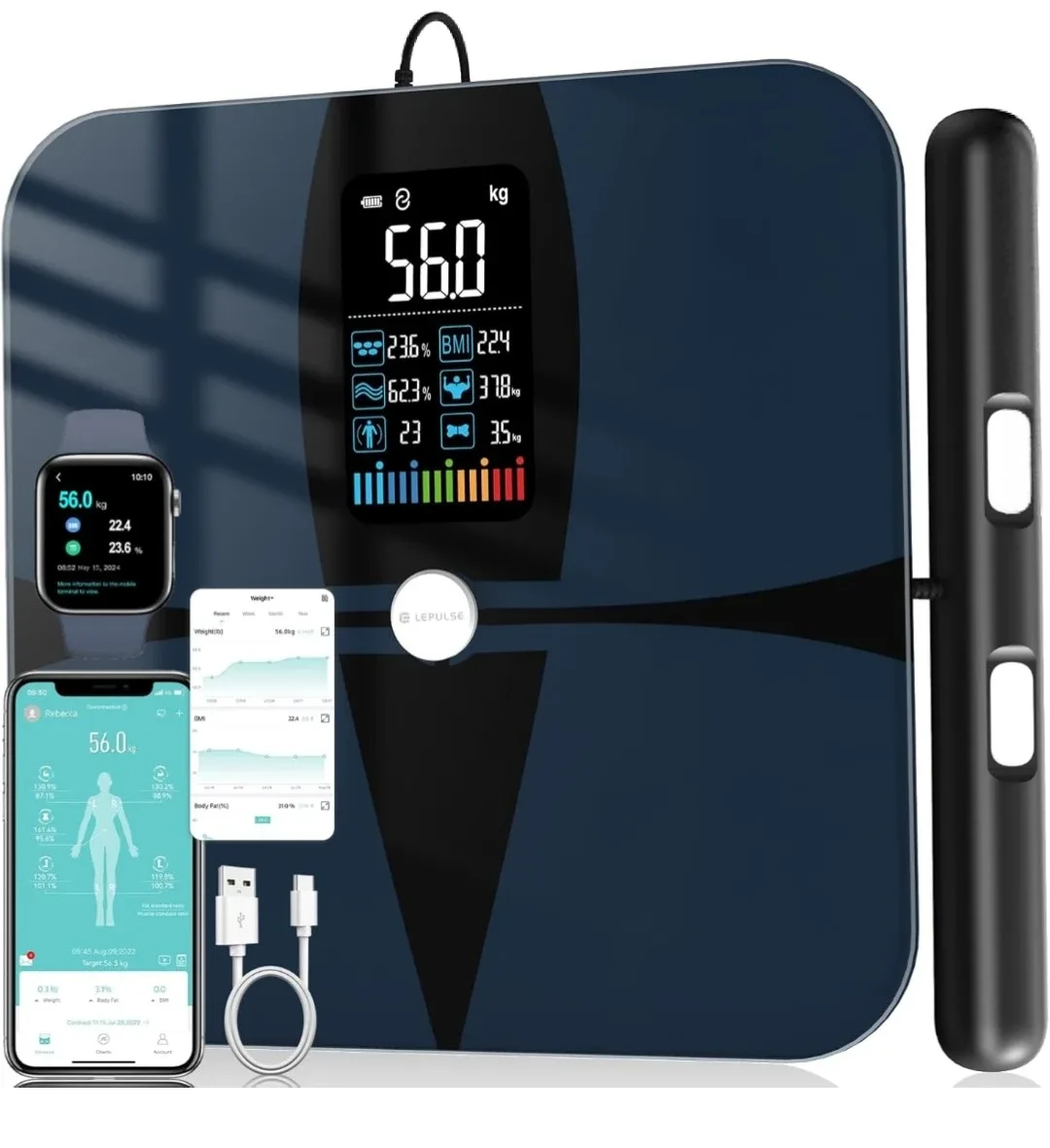 Lepulse Eight-Electrode Body Composition Scale image indicator(9)