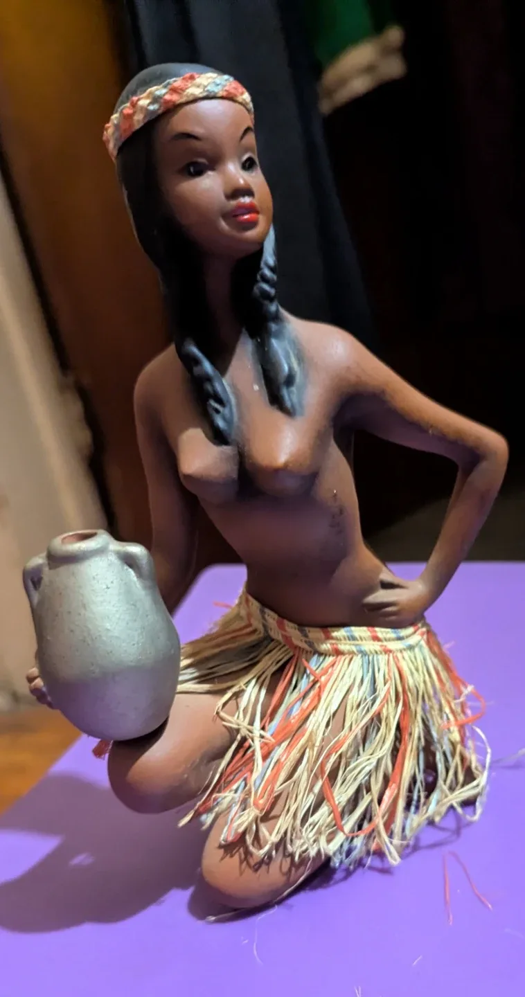 Vintage Western Germany Hula Girl Figurine image indicator(4)