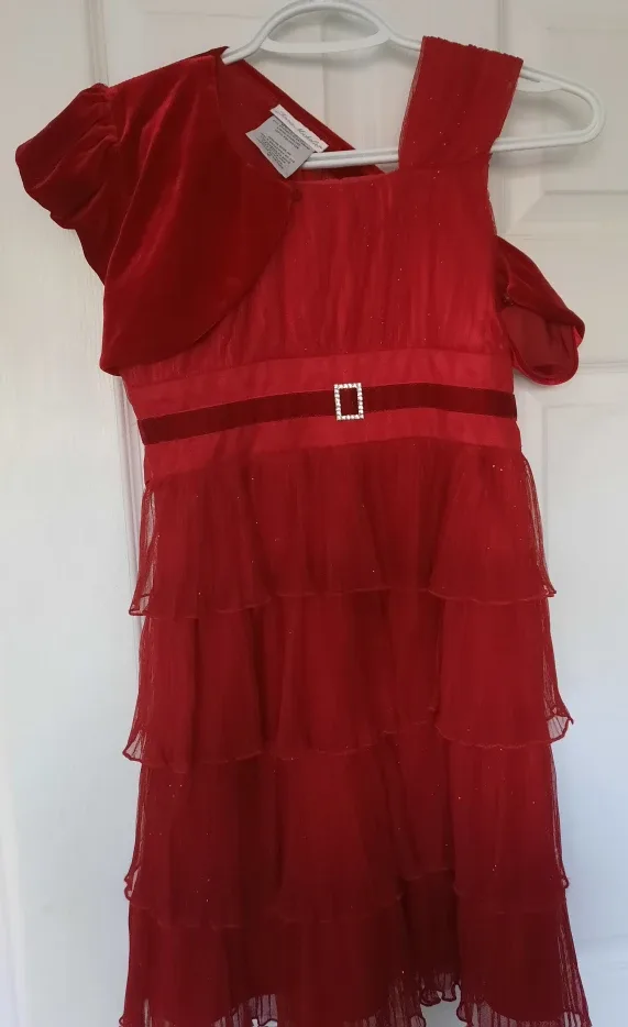 Jona Michelle Red Dress & Bolero - Size 10 image indicator(3)