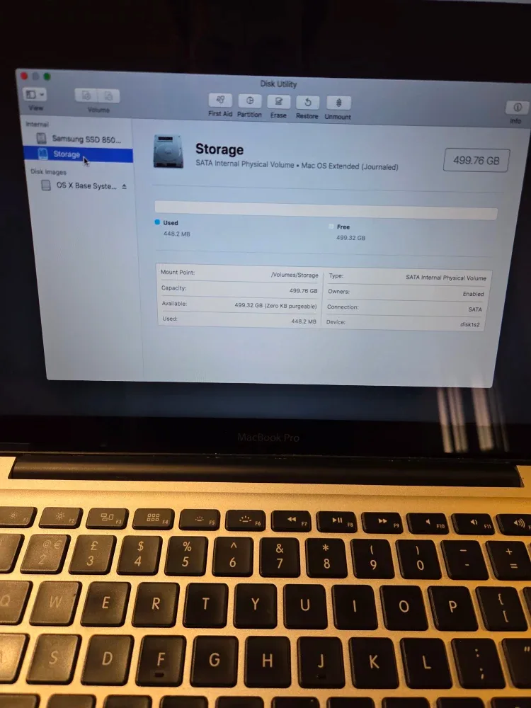 MacBook Pro 2011 - 16GB, 256GB Samsung SSD 850 Pro + 500gb HDD image indicator(7)