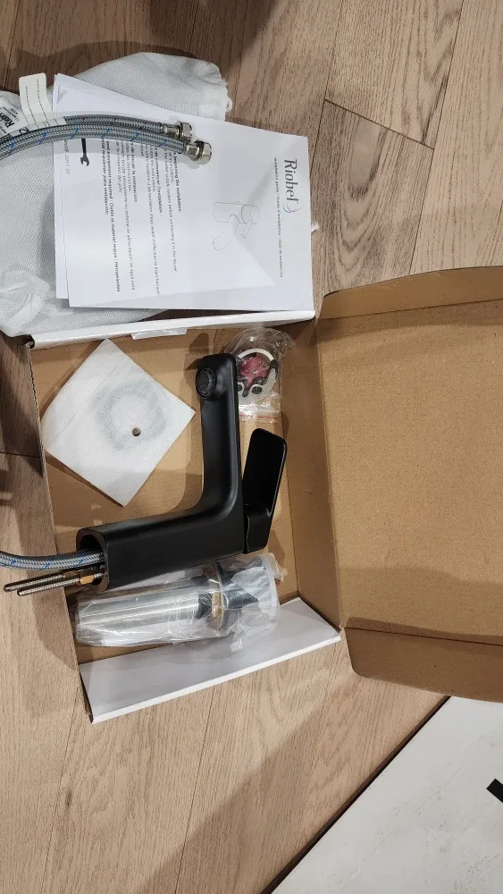 Riobel Matte Black Bathroom Faucet - New in Box image indicator(2)