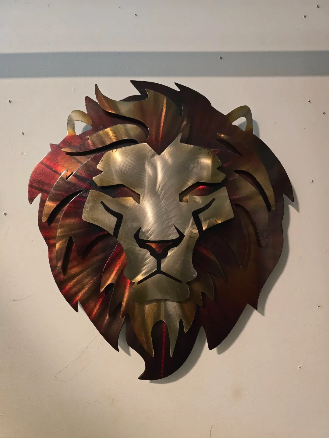Metal Lion Head Wall Decor image indicator(2)
