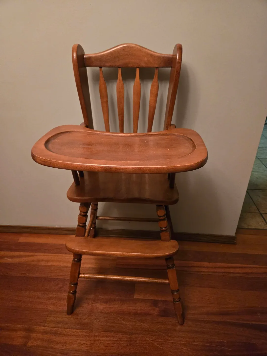 Beautiful  Wooden High Chair image indicator(2)