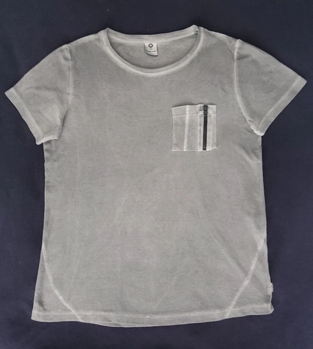 Jack & Jones Grey T-Shirt with Zipper Pocket - photo 2