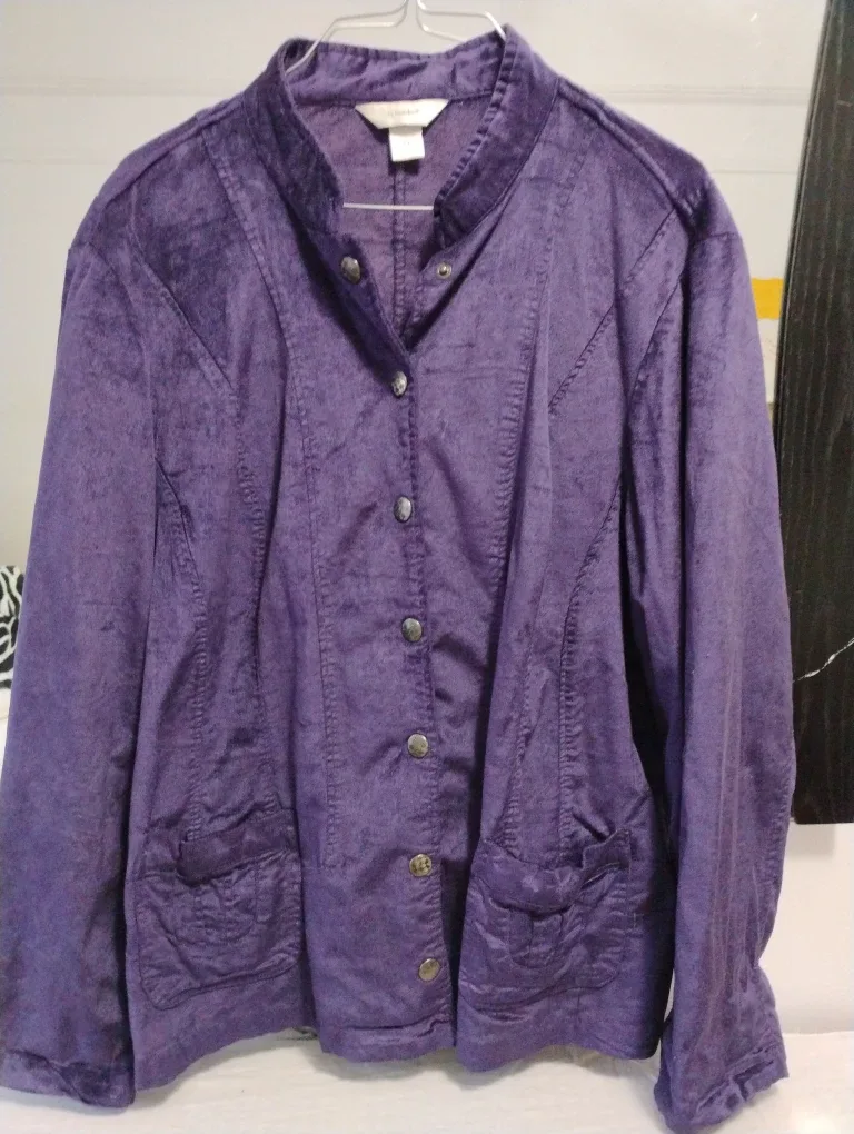 Alfred Dunner Purple Jacket
