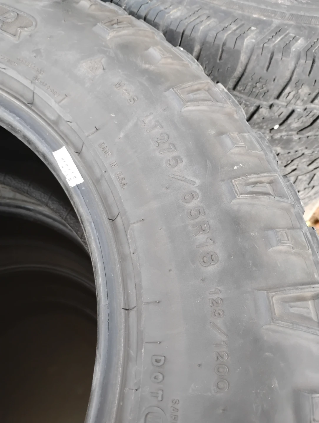 Set of 4 LT275/65R18 Studded Winter Tires - photo 3