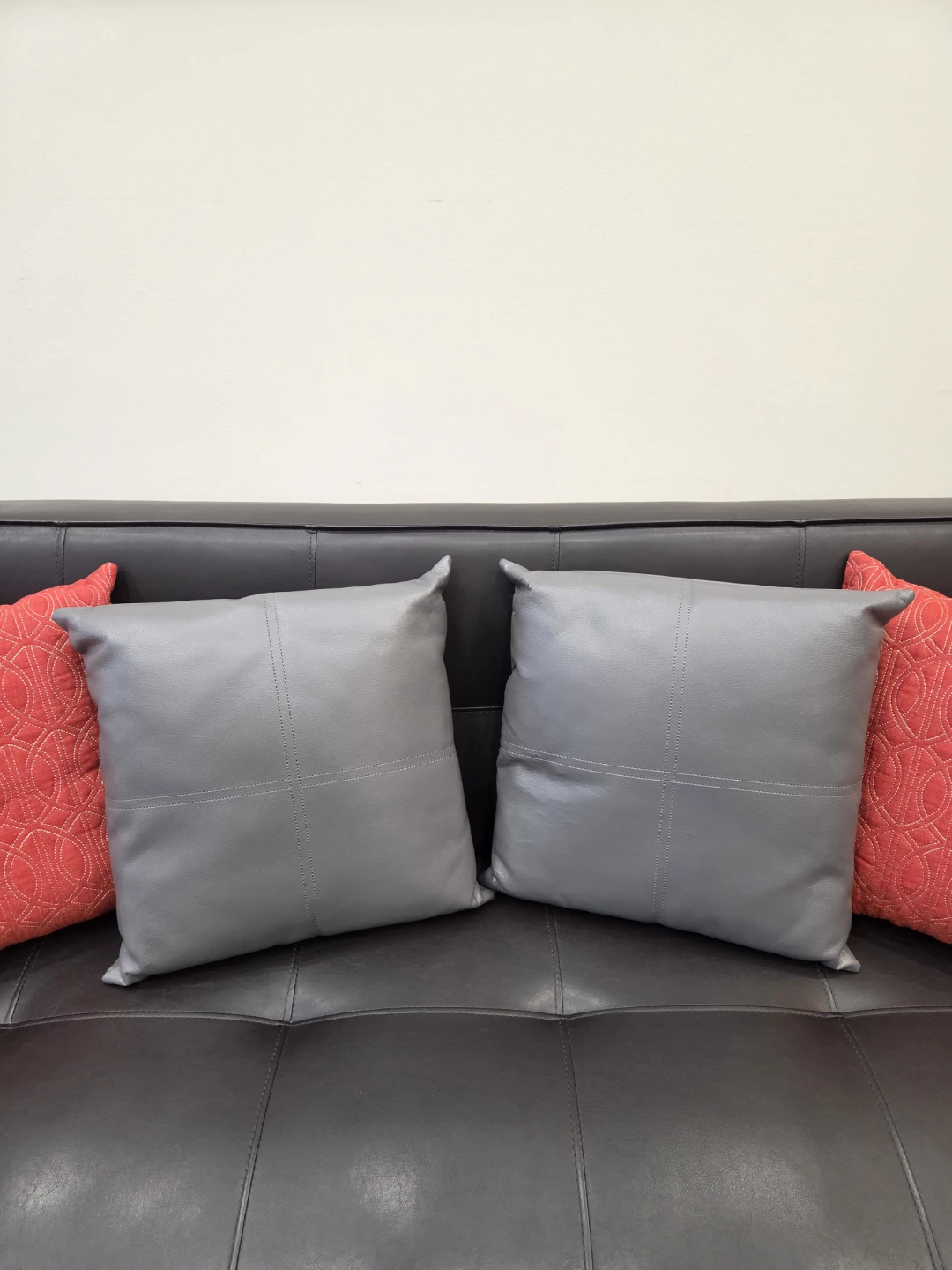 Grey Decorative Pillows (Set of 2)