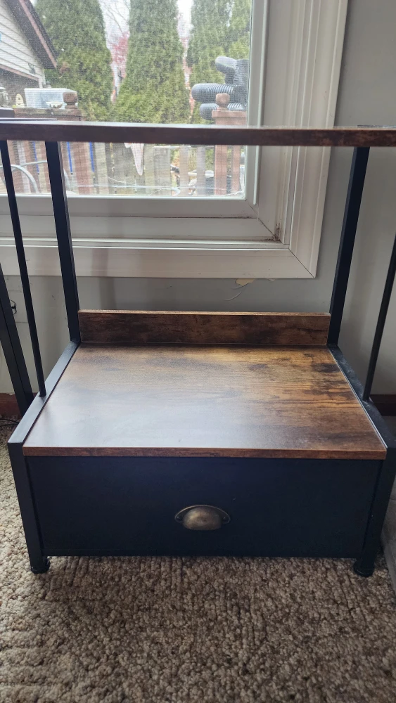 Side Table with Drawer - photo 2