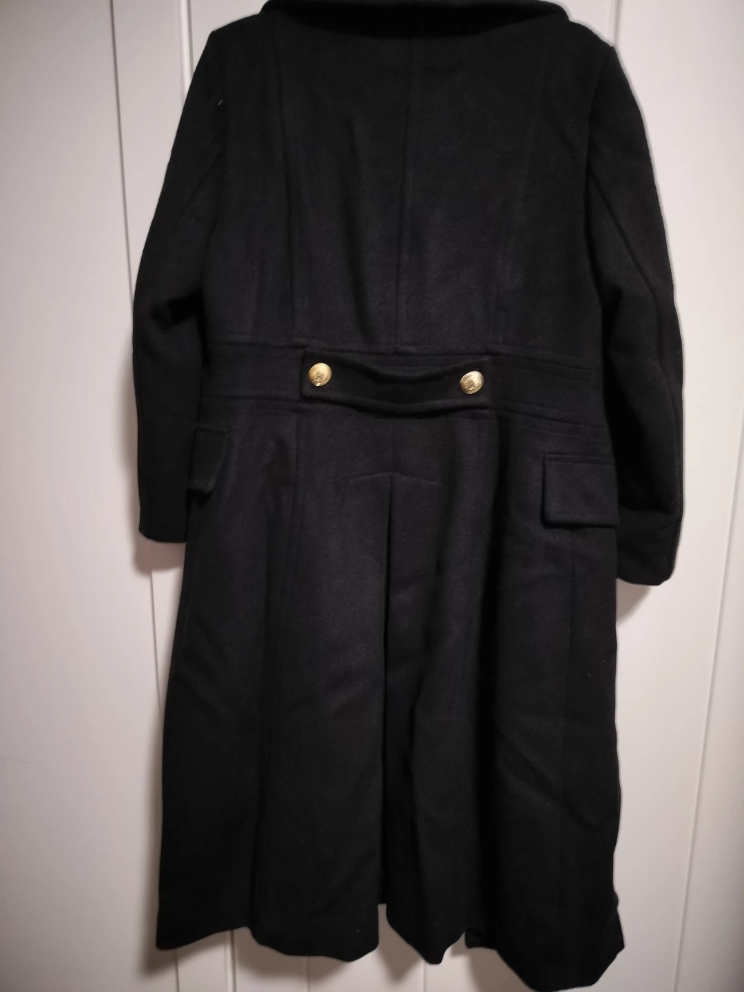 Karl Lagerfeld Paris Black Wool Blend Coat - Size M - photo 3