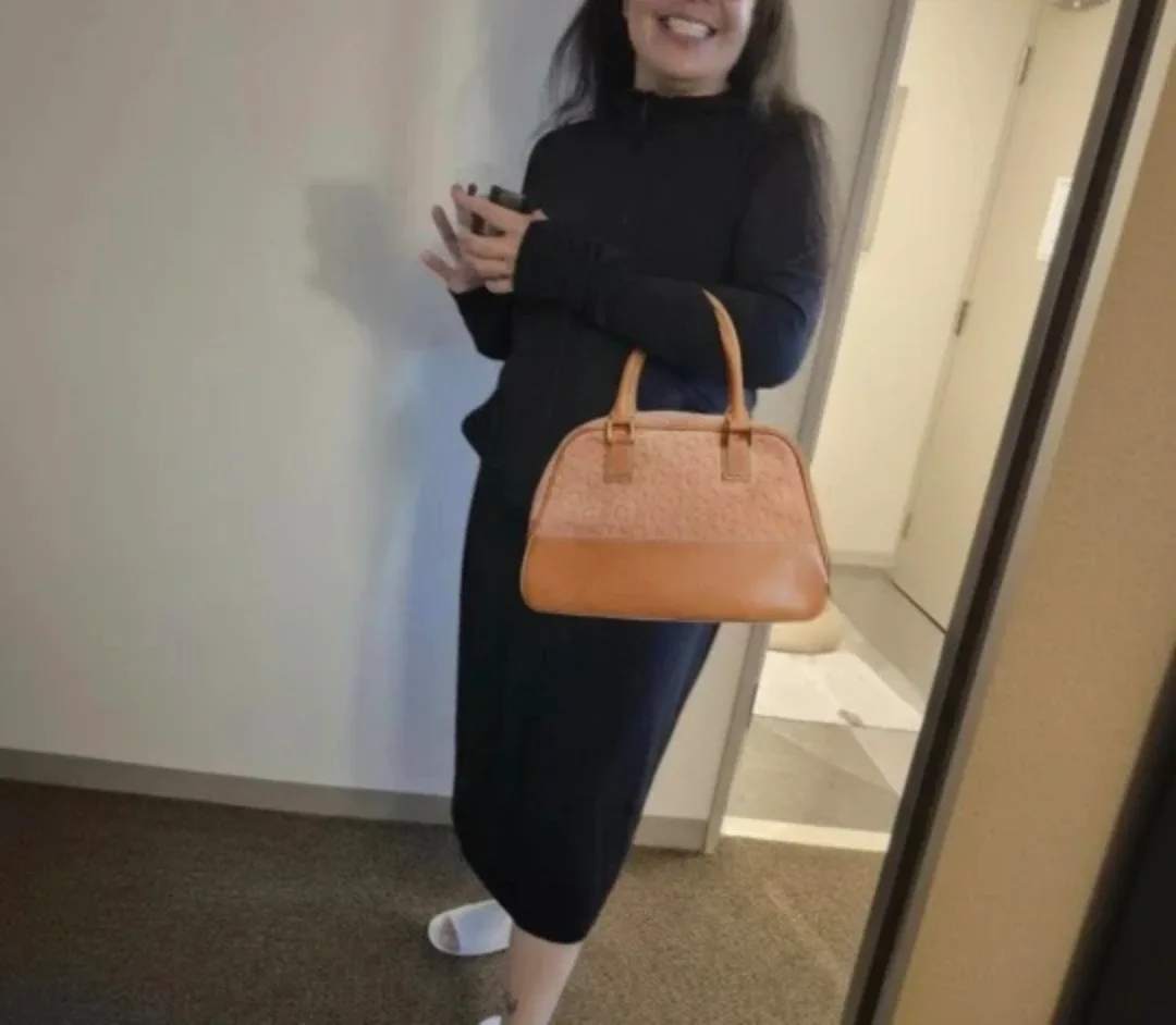 Vintage Celine Paris Macadam Boston Bag image indicator(10)