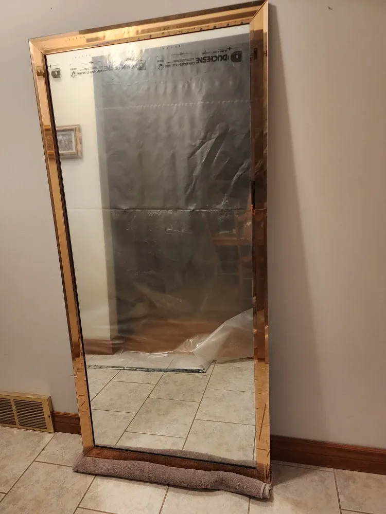 62" x 30" Beveled Glass Framed Mirror image indicator(2)