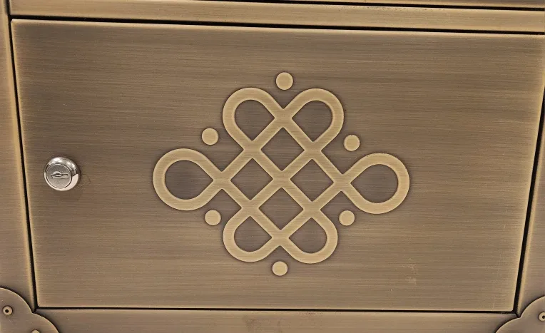 Architectural Mailbox, Locking, Wall Mount, Antique Copper image indicator(3)