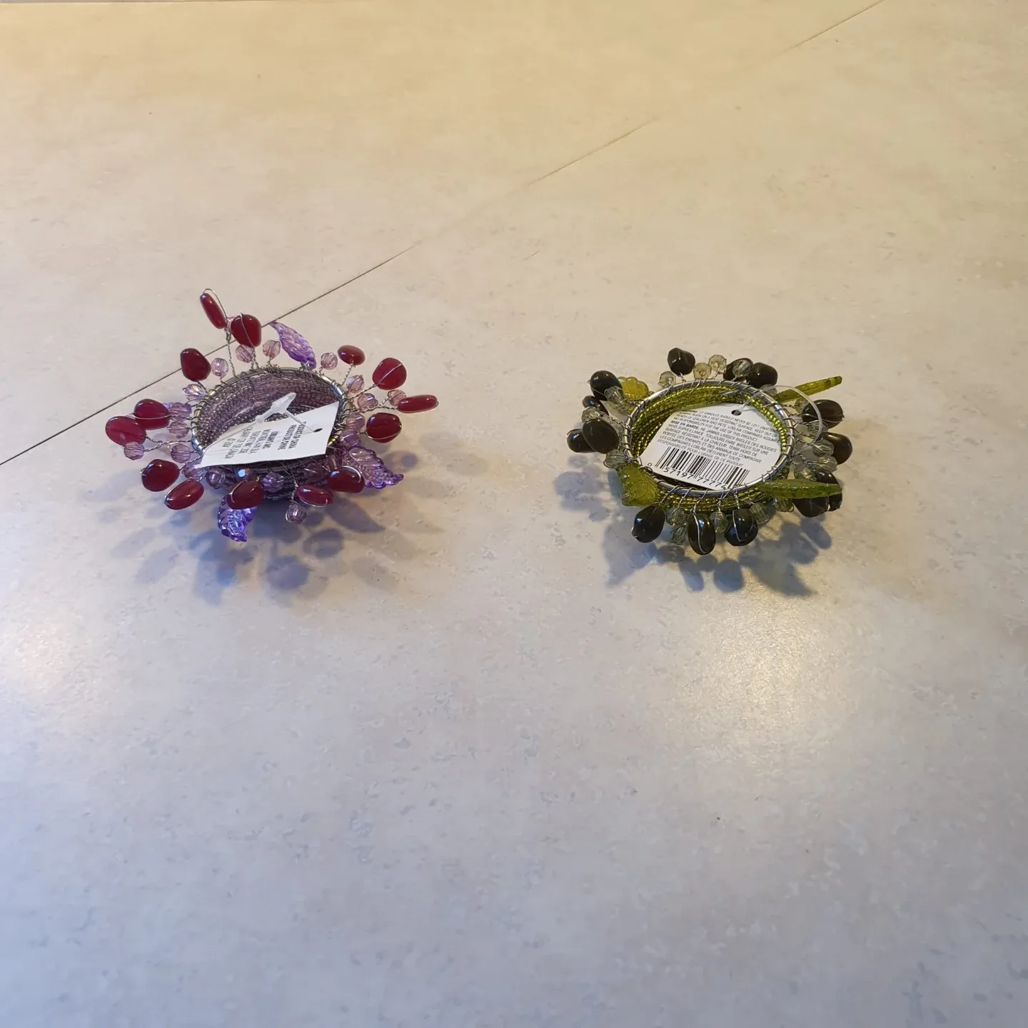 Beaded tealight candle holders image indicator(3)