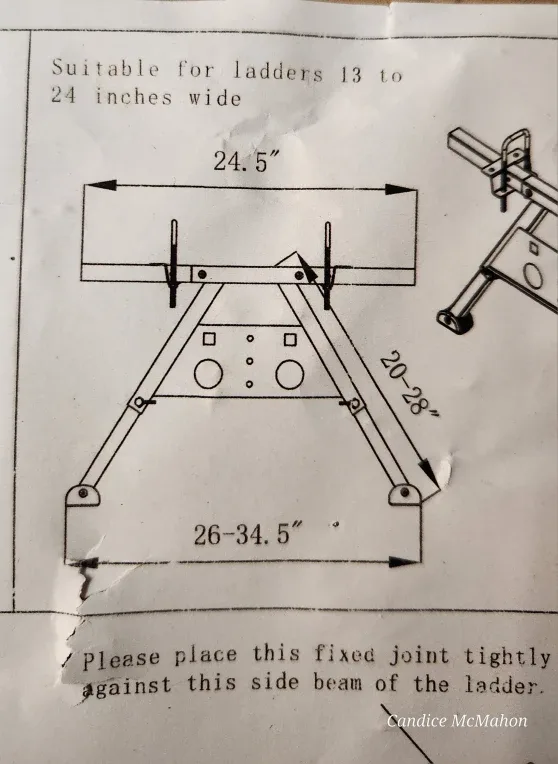 Ladder Stabilizer fits ladders 13-24 inches wide