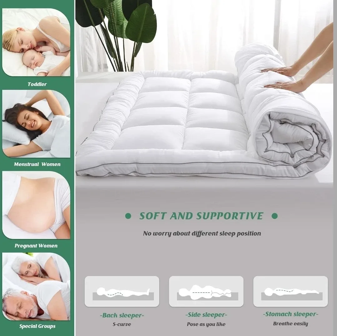 NEW Pillowtop Bamboo Mattress Topper image indicator(3)