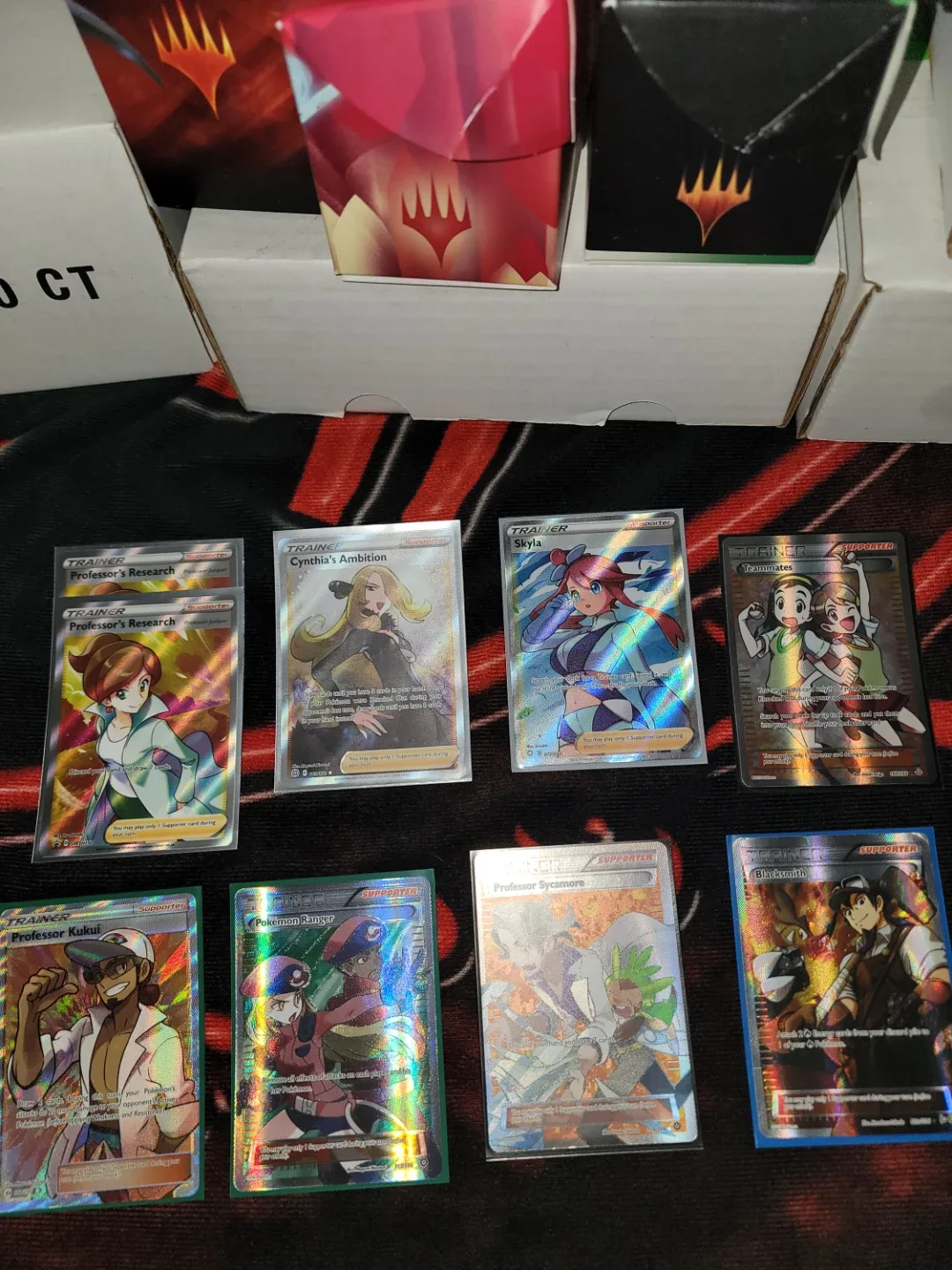 Full Art Trainers. Gold Cards. Pokemon Cards.