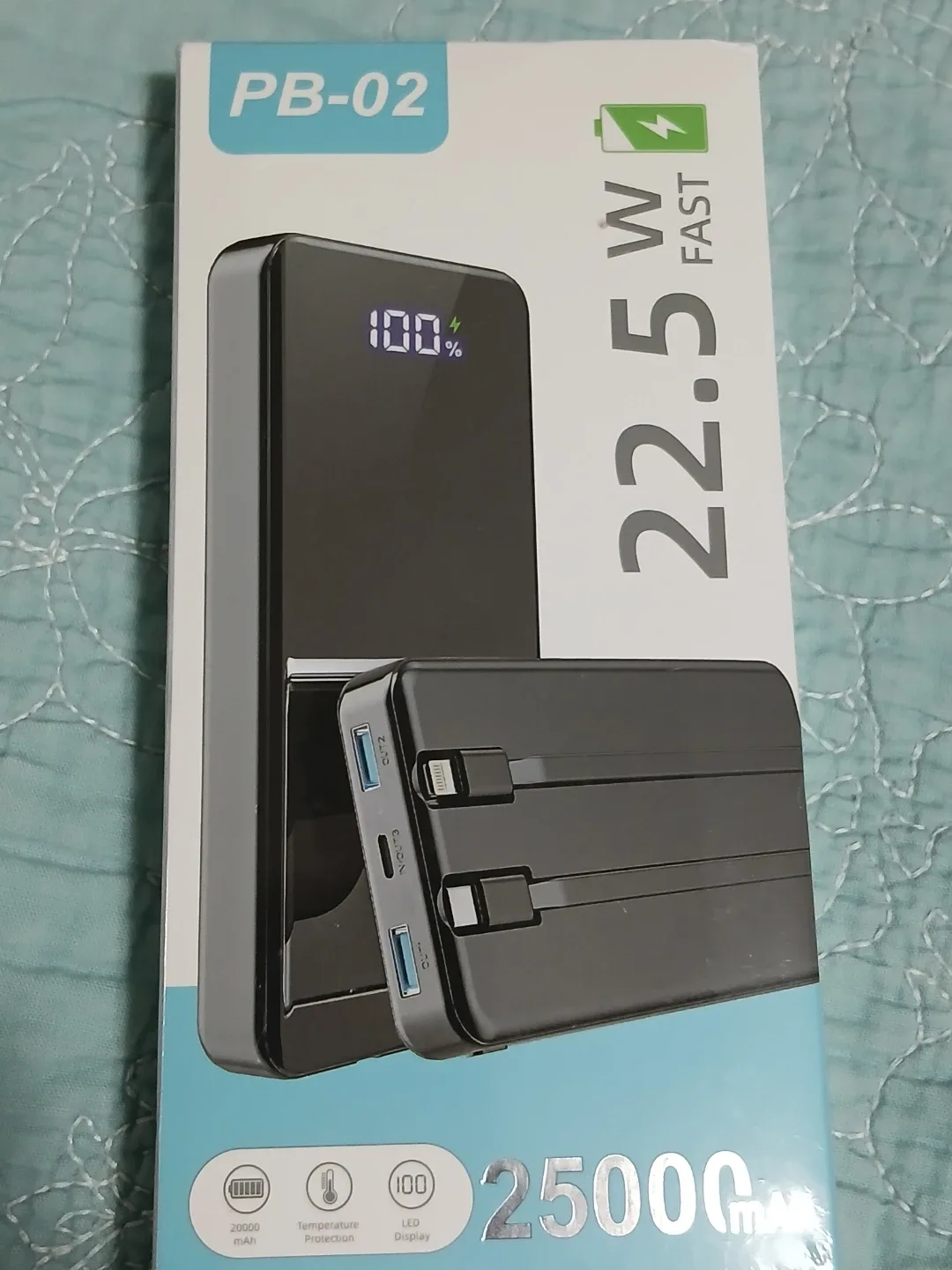 New Power Bank Portable Charger 25000mAh, 22.5W Fast Charging, image indicator(5)