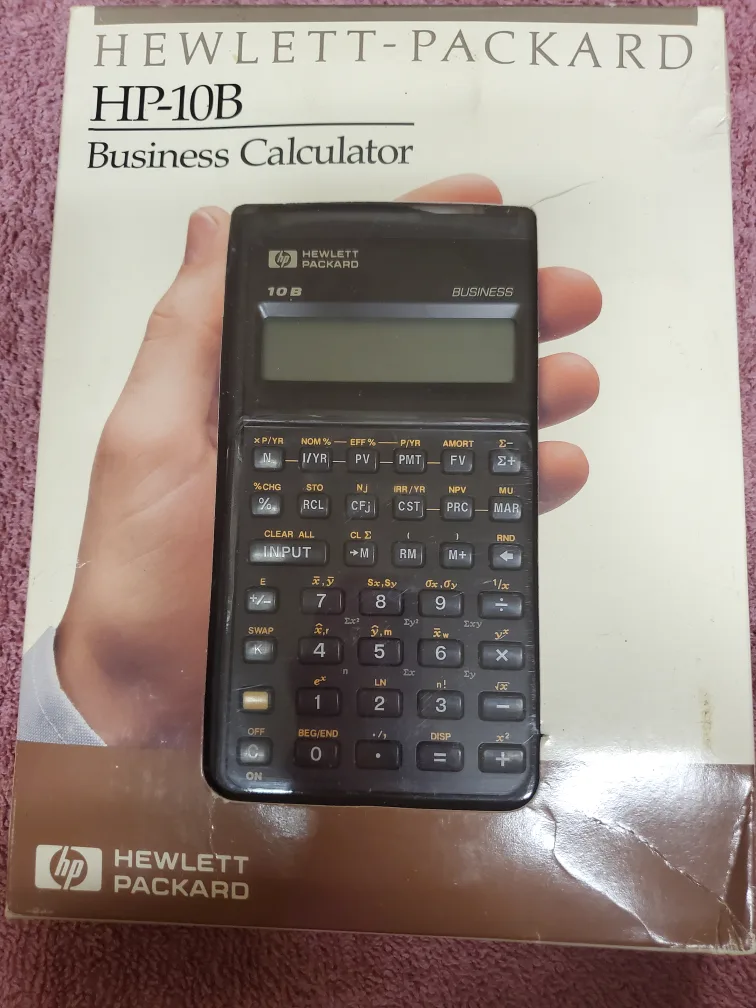 HP-10B Business Calculator with Box