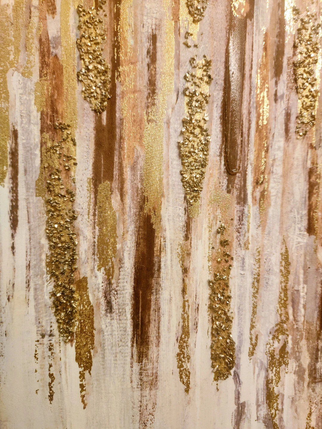 Abstract Gold & Brown Wall Art - photo 3